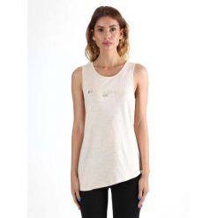 Odzież sportowa z bawełna na co dzień na siłownię. Szara obuwie sportowe damskie LEONE 1947 APPAREL, bez wzorów, z bawełny, na fitness i siłownię. W wyprzedaży za 69.47 zł.