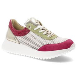 Różowe Sneakersy Armodo Obuwie Damskie Premium. Czerwone obuwie sportowe damskie Armodo, z aplikacjami, z jeansu. Za 359.00 zł.