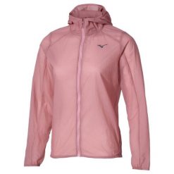 Damska kurtka z kapturem Mizuno Tech Light. Czerwone kurtki damskie Mizuno, s, bez wzorów, z nylonu, z kapturem. Za 456.05 zł.