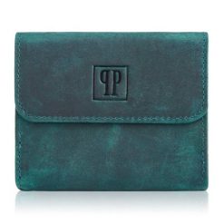 Portmonetka damska zielona PAOLO PERUZZI T-11-GR. Zielone portfele damskie Paolo Peruzzi, bez wzorów, z materiału. Za 69.99 zł.