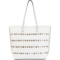 Torba shopper z kolorowymi oczkami bonprix kremowo-kolorowy. Torebki shopper damskie marki bonprix. Za 49.99 zł.