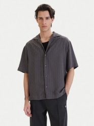 HUGO Koszula Espino 50560614 Szary Oversize. Szare koszule męskie Hugo, l, bez wzorów, z syntetyku, bez kołnierzyka, bez ramiączek. Za 519.99 zł.