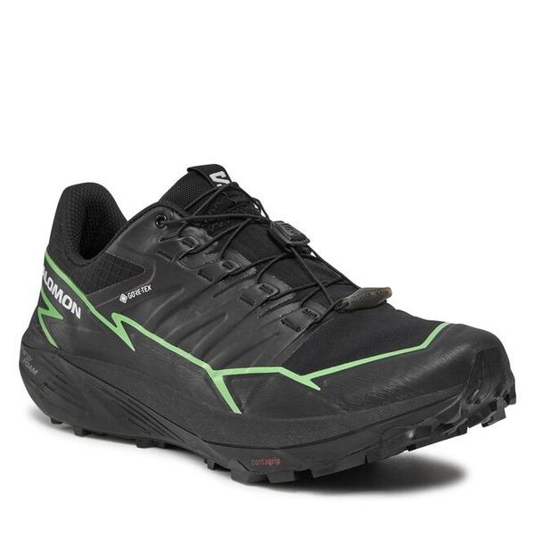 Buty do biegania Salomon. Czarne buty sportowe męskie Salomon, z gore-texu, bez zapięcia, do biegania, gore-tex. Za 559.99 zł.