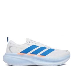 Buty do biegania adidas. Białe buty sportowe męskie Adidas, bez zapięcia, do biegania. Za 569.99 zł.