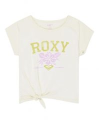 Koszulka z krótkim rękawem dla Dziewczynki PURA PLAYA. Czerwone t-shirty i topy dla dziewczynek Roxy, bez wzorów, z bawełny, bez ramiączek. Za 109.99 zł.