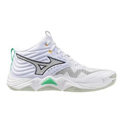 Buty halowe Mizuno Wave Momentum Elite Mid. Białe buty sportowe męskie Mizuno, bez zapięcia, do siatkówki, mizuno wave. Za 792.45 zł.