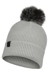 Czapka zimowa damska Buff Knitted Hat. Szare czapki i kapelusze damskie Buff, na zimę, bez wzorów, z dzianiny. Za 174.35 zł.