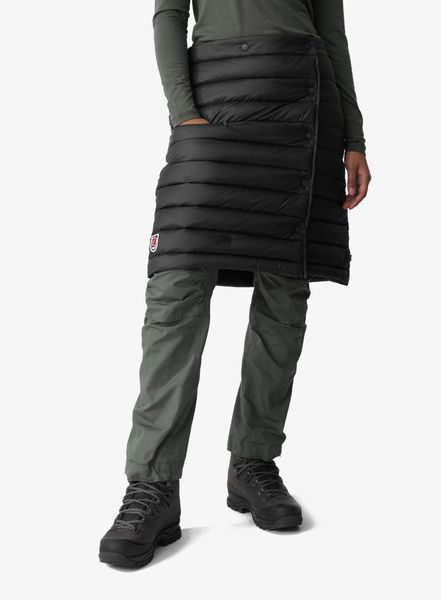 Spódnica turystyczna Fjallraven Expedition Pack Down Skirt. Czarne spódnice damskie Fjällräven, m, bez wzorów, z poliamidu, klasyczne, dopasowane. Za 879.99 zł.