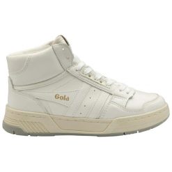 Buty damskie Gola Challenge High. Białe obuwie sportowe damskie Gola, bez wzorów, ze skóry. Za 553.00 zł.