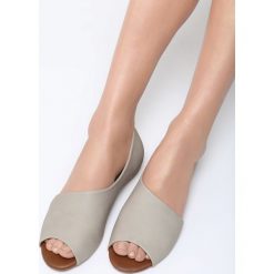 Szare Balerinki Small Things. Szare baleriny damskie Born2be, z materiału. Za 59.99 zł.