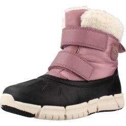 Buty GEOX J FLEXYPER GIRL Rose. Czerwone trekkingi damskie Geox, trekkingowe. Za 283.99 zł.