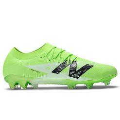Korki męskie New Balance FURON TEAM FG V8 SF3FSP8 – zielone. Zielone buty sportowe męskie New Balance, z materiału, bez zapięcia, do piłki nożnej. Za 399.99 zł.