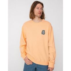 Bluza sportowa męska Volcom Guano Crew. Brązowe bluzy męskie Volcom, m, bez wzorów, z bawełny, bez kaptura. Za 144.00 zł.