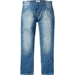 Dżinsy Regular Fit Straight bonprix niebieski "used". Jeansy męskie marki Giacomo Conti. Za 139.99 zł.