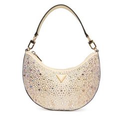 Torebka Guess. Żółte torebki do ręki damskie Guess, z aplikacjami, klasyczne, bez dodatków. Za 589.99 zł.