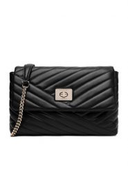 Nine West Torebka CEO-SUSAN-LA513-561 Czarny. Czarne torebki do ręki damskie Nine West, bez wzorów, z materiału, bez dodatków. Za 199.99 zł.