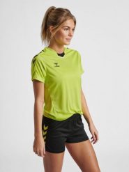 Koszulka sportowa z krótkim rękawem damska Hummel Core XK Poly Jersey S/S Woman. Zielone koszulki sportowe damskie Hummel, s, bez wzorów, z jersey, bez kołnierzyka, bez ramiączek, do piłki ręcznej. Za 74.50 zł.