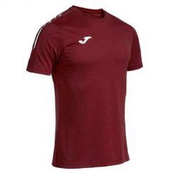 Koszulka treningowa męska Joma Olimpiada. Czerwone koszulki sportowe męskie Joma, l, bez wzorów, z materiału, bez kołnierzyka, bez ramiączek, na fitness i siłownię. Za 169.00 zł.