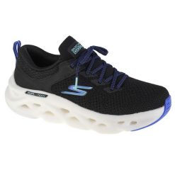 Buty do biegania damskie, Go Run Swirl Tech-Dash Charge. Czarne obuwie sportowe damskie Skechers, bez wzorów, z materiału, do biegania. Za 239.99 zł.