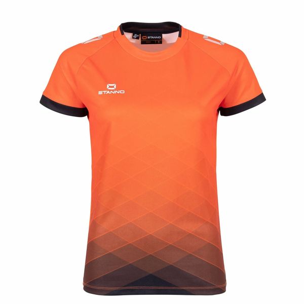 Damski jersey Stanno Altius. Brązowe koszulki sportowe damskie STANNO, bez wzorów, z jersey, bez kołnierzyka, bez ramiączek, na fitness i siłownię. Za 199.50 zł.