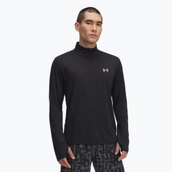 Bluza do biegania męska Under Armour Launch 1/4 Zip. Czarne bluzy męskie Under Armour, l, bez wzorów, bez kaptura, do biegania. Za 169.99 zł.