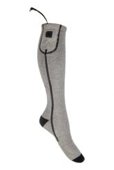 Damskie skarpety jeździeckie HKM Keep Warm ohne Akku. Szare skarpety damskie HKM, bez wzorów, z materiału. Za 189.50 zł.