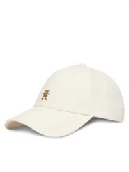 Tommy Hilfiger Czapka z daszkiem Th Elevated Chic Cap AW0AW17631 Biały. Białe czapki i kapelusze damskie Tommy Hilfiger, bez wzorów, z bawełny. Za 209.99 zł.