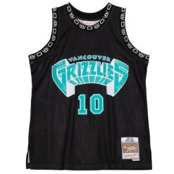 Koszulka Nba Vancouver Grizzlies Mike Bibby. Czarne koszulki sportowe męskie Mitchell & Ness, bez wzorów, bez kołnierzyka, bez ramiączek, do koszykówki. Za 557.00 zł.