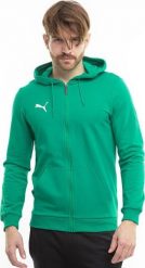 Puma Bluza męska Puma Team Goal Casuals Hooded zielona 658595 05 2XL. Zielone bluzy męskie Puma, m, bez wzorów, bez kaptura. Za 209.81 zł.