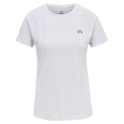 Koszulka damska Newline core running. Białe koszulki sportowe damskie Newline, s, bez wzorów, z dżerseju, bez kołnierzyka, bez ramiączek, do biegania. Za 101.65 zł.