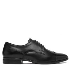 Półbuty Geox. Czarne eleganckie półbuty Geox, wizytowe, bez zapięcia. Za 549.99 zł.