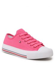 Tommy Hilfiger Trampki Low Cut Lace-Up T3A9-32677-0890313 S Różowy. Czerwone trampki i tenisówki dziewczęce Tommy Hilfiger, bez wzorów, z materiału, bez zapięcia. Za 239.99 zł.