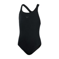 Dziewczęcy Jednoczęściowy Strój Kąpielowy Medalist Eco Endurance+. Czarne stroje kąpielowe dla dziewczynek Speedo, bez wzorów. Za 144.99 zł.