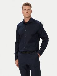 BOSS Koszula H-Joe 50567023 Granatowy Regular Fit. Niebieskie koszule męskie Boss, m, bez wzorów, z bawełny, biznesowe, bez kołnierzyka, bez ramiączek. Za 599.99 zł.