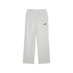 Damskie spodnie z prostymi nogawkami i małym logo No. 1 Essentials Comfort PUMA. Czarne spodnie materiałowe damskie Puma, bez wzorów, do biegania. Za 229.00 zł.
