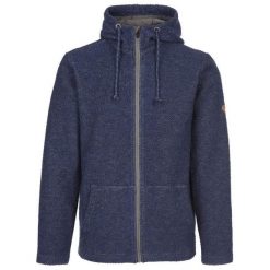 Bluza Z Kapturem Męska Scawton Zapinana Na Zamek. Niebieskie bluzy męskie Trespass, na jesień, l, bez wzorów, z bawełny, z kapturem. Za 291.99 zł.