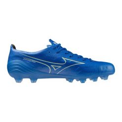 Buty piłkarskie Mizuno Alpha Japan MD. Białe buty sportowe męskie Mizuno, bez zapięcia, do piłki nożnej. W wyprzedaży za 1,030.15 zł.