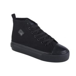 Buty damskie trampki sportowe Kappa VISKA OC. Czarne obuwie sportowe damskie Kappa, bez wzorów, z materiału, trekkingowe. Za 98.00 zł.