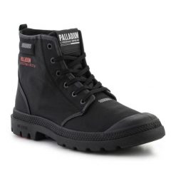 Buty Palladium Pampa Lite+ Hi 79102-008 czarne. Czarne obuwie sportowe damskie bez wzorów, z gumy. Za 640.44 zł.