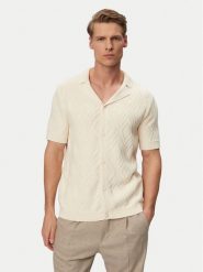 JOOP! Jeans Koszula Diamor 30101667 Kremowy Regular Fit. Białe koszule męskie JOOP! Jeans, m, bez wzorów, z bawełny, bez kołnierzyka, bez ramiączek. Za 569.99 zł.