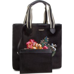 Torebka TWINSET - Shopping AA8PLA Nero 00006. Czarne torebki do ręki damskie Twinset, z materiału. Za 629.00 zł.