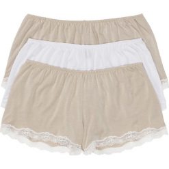 Luźniejsze bokserki z wiskozy (3 pary) bonprix cielisto-biały. Bokserki damskie marki bonprix. Za 38.97 zł.