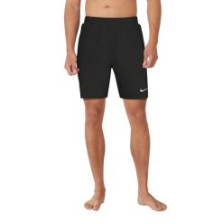 Spodenki krótkie kąpielowe Nike Essential 7. Czarne kąpielówki męskie Nike, m, bez wzorów, z materiału, krótkie, do pływania. Za 137.99 zł.