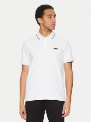 Calvin Klein Polo K10K114141 Biały Regular Fit. Białe koszulki polo męskie Calvin Klein, m, bez wzorów, z bawełny, bez ramiączek. Za 209.99 zł.