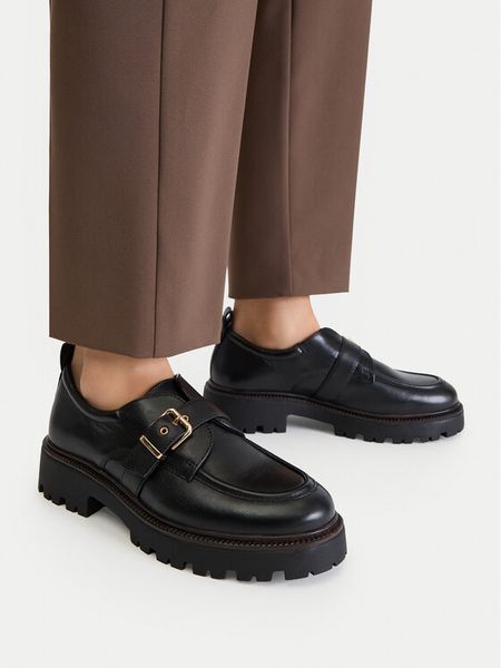 Lasocki Półbuty CEO-RST-58126-11 Czarny. Czarne mokasyny damskie Lasocki, bez wzorów, bez obcasa, na płaskiej podeszwie, bez zapięcia. Za 249.99 zł.