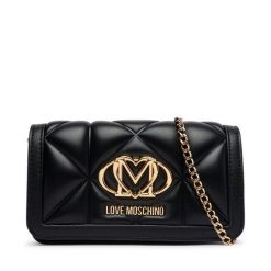 Torebka LOVE MOSCHINO. Czarne kopertówki damskie Love Moschino, bez wzorów, bez dodatków. Za 699.99 zł.