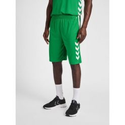 Spodenki do koszykówki Hummel Core XK. Zielone krótkie spodenki sportowe męskie Hummel, xl, bez wzorów, do koszykówki. Za 136.50 zł.