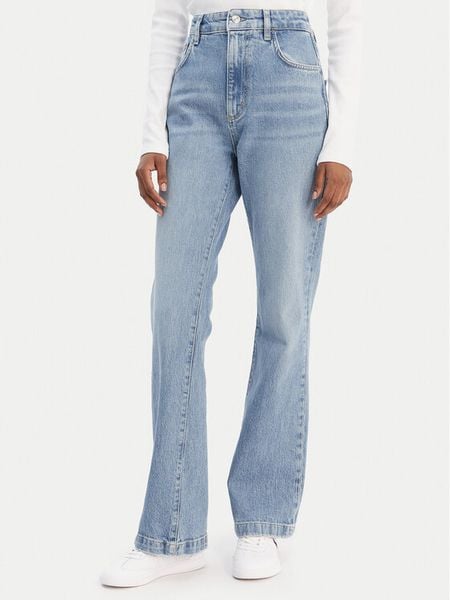 BOSS Jeansy Lyris 50552438 Niebieski Straight Leg. Niebieskie jeansy damskie Boss. Za 568.99 zł.