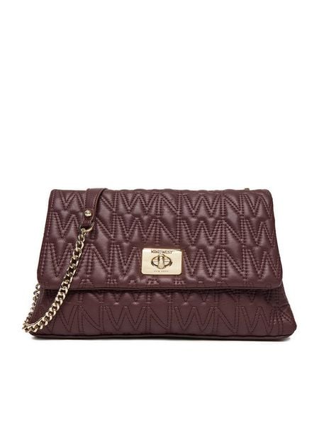 Nine West Torebka CEO-MILA-S23788-4 Bordowy. Czerwone torebki do ręki damskie Nine West, bez wzorów, z materiału, bez dodatków. Za 229.99 zł.