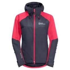 Kurtka Damska Morrobia. Szare kurtki damskie Jack Wolfskin, m, bez wzorów, z materiału, z kapturem. Za 661.99 zł.